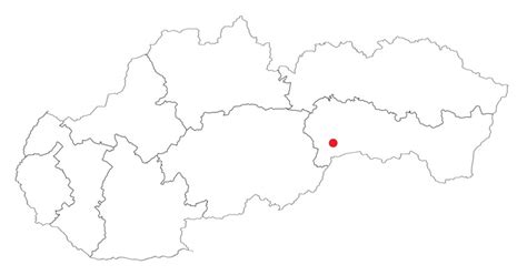 Mapa Bardejova s vyznačenými bodmi záujmu