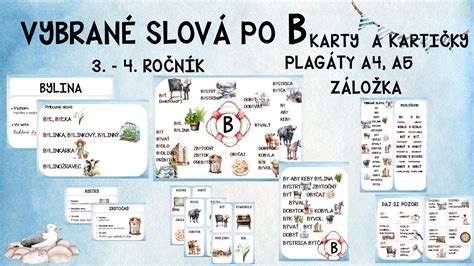 Ilustrácia rôznych vybraných slov po S