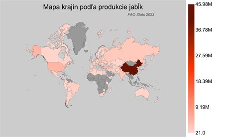 Graf svetovej produkcie vanilky podľa krajín