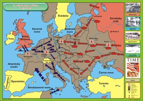 mapa Európy počas prvej svetovej vojny
