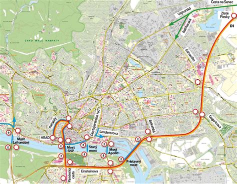 mapa kvetinárstiev v Bratislave